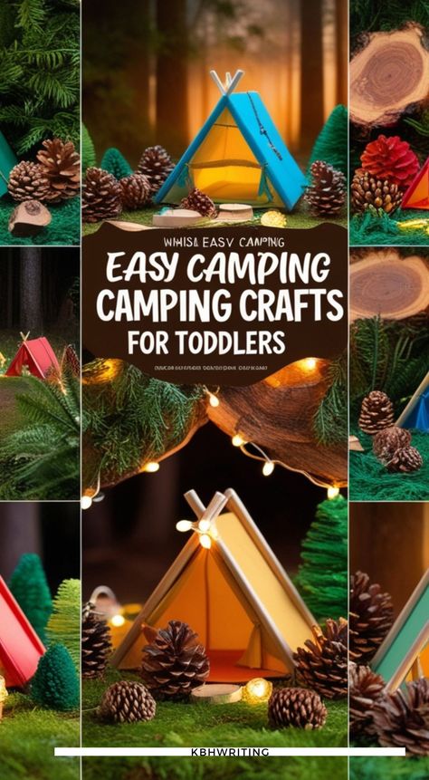 20 Easy Camping Crafts For Toddlers Camping Crafts For Toddlers, Easy Camping Crafts, Leaf Rubbings, Camping Projects, Camping Crafts For Kids, Pinecone Crafts Kids, Toddler Painting, Crafts For Toddlers, Eco Crafts