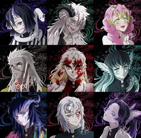 Demon Slayer Demon Hashira, Demon Slayer Characters As Demons, Demon Slayer Role Swap Au Hashira, Demon Muichiro Au, Hashiras As Demons, Demon Hashira, Demon Dragon, Swap Au, Karakter Disney