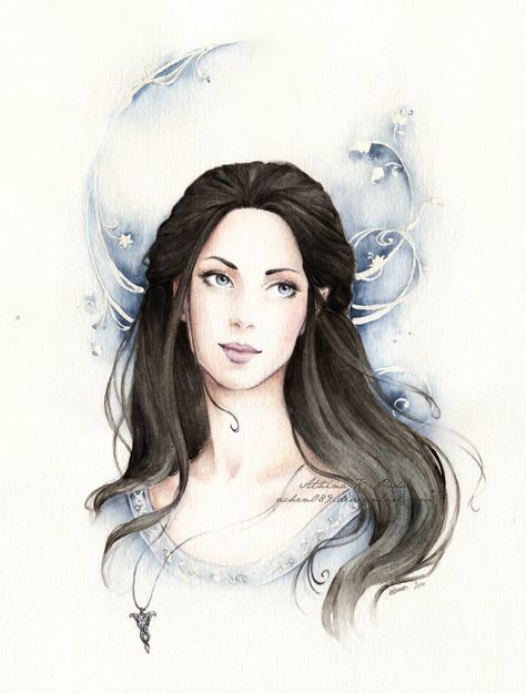 Arwen Evenstar by Achen089 on deviantART Arwen Evenstar, Arwen Undomiel, John Howe, Middle Earth Art, Tolkien Art, Lotr Art, Jrr Tolkien, Middle Earth, Tolkien