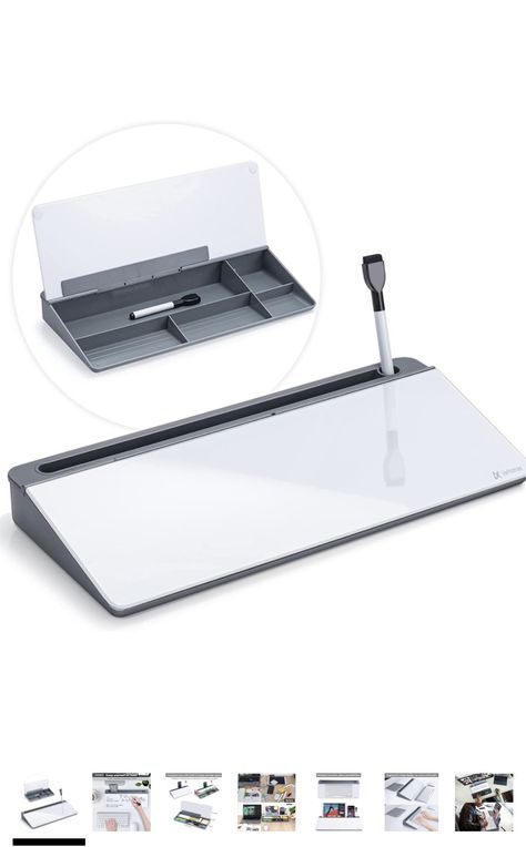 Dry Erase Desk Glass Whiteboard Gray, Varhomax Desktop Computer Pad with Organizer, to-do List Memo Notepad for Desk Computer Keyboard Stand with Storage Caddy for Home Office and School Supplies : Amazon.ca: Office Products Desk Whiteboard, Desktop Whiteboard, Glass Whiteboard, Small Whiteboard, Keyboard Stand, Memo Notepad, Desk Computer, Storage Caddy, Glass Board