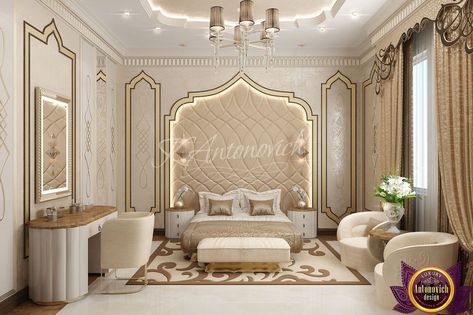 Luxurious Bedroom Design, Islamic Interior Design, Moroccan Bedroom, Moroccan Interiors, Hotel Room Design, Luxury Bedroom Design, Beautiful Home Designs, Luxurious Bedroom, Elegant Bedroom