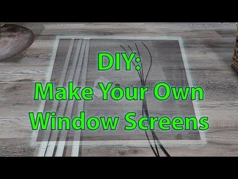 (26) DIY: Make Your own Window Screens - YouTube Window Screens Diy, Diy Window Screen Frame, Diy Screen Window Ideas, How To Make Screens For Windows, Window Screen, Window Screen Frame, Diy Window Screen, Screened In Porch Diy, Porch Windows