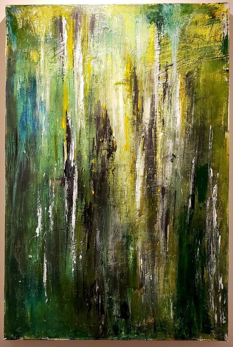 Ceci Chaparro Freeman — The Forest acrylic painting. 24 x36 in Abstract Forest Painting Acrylics, Abstract Forest Painting, Forest Acrylic Painting, Forest Paintings, Gum Trees, Bedroom Painting, Science Park, Abstract Tree Painting, Grey House