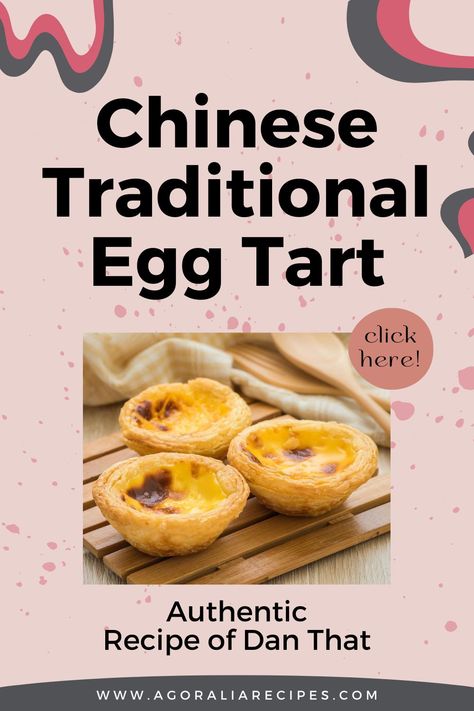 Experience the exquisite flavors of Guangdong with the Chinese Traditional Egg Tart – Dan That! 🥧💛 This classic dessert boasts a flaky shell and luscious egg custard filling, blending the best of British and Portuguese influences. Originating before Western colonialism, it has delighted taste buds for generations. Savor the richness of its creamy texture and indulge in the warmth of every freshly baked bite. Find this beloved treat at Chinese bakeries worldwide! #EggTart #ChineseDessert Chinese Egg Tart Recipe, Chinese Egg Tart, Egg Tart Recipe, Chinese Egg, Tart Dessert, Chinese Dessert, Egg Custard, Pastry Shells, Custard Filling