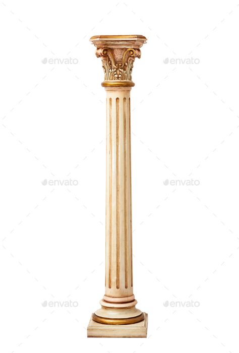 Baroque style column on white background. by AntonioGravante. Baroque style column with capital isolated on white background. #AD #column, #white, #Baroque, #style Card Borders, Baroque Architecture, Baroque Style, Baroque Fashion, Rococo, Abstract Design, Borders, White Background, Mixed Media