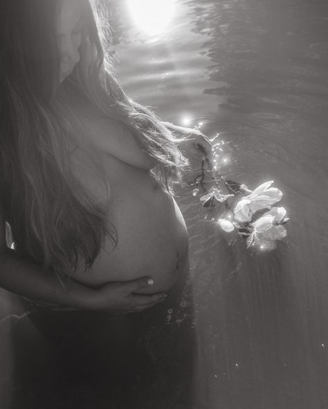 celeste shiels photography - dreamy ethereal maternity water goddess aesthetic pregnancy photoshoot Water Goddess Aesthetic, Maternity Water Shoot, Ethereal Maternity Shoot, Aesthetic Pregnancy, Water Birth Photography, Water Maternity Photos, Maternity Photos Near Water, Water Goddess Maternity Shoot, Maternity Shoot Near Water