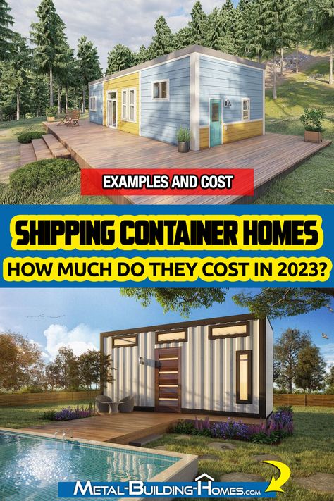 Building a house is a considerable investment, and homeowners want to build the best house possible without going way over budget. One of the most popular affordable alternatives to traditional houses is shipping container homes. How much do shipping container homes cost, and are they really more cost-effective? This article explains the cost of building a shipping container home and the different expenses you will encounter as you build one so you can prepare a suitable budget. Shipping Container Layout, Metal Container House, How To Build A Container Home, Container House Design Budget, Shipping Container House Plans Layout, Storage Container Ideas, 40ft Container House, Shipping Container Homes Interior, Diy Shipping Container Homes