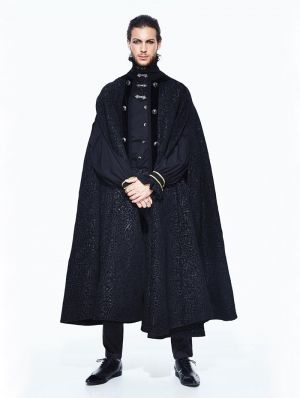 Black Gothic Long Cape Cloak for Men Cape Outfit Men, Black Cape Outfit, Gothic Fashion Men, Mens Cape, Long Cloak, Cape Outfit, Cape Fashion, Cape Cloak, Long Cape