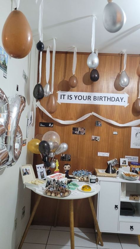 Office Themed Birthday Party Decorations, The Office 30th Birthday, The Office Themed Birthday Party Ideas, The Office Bday Party, The Office Birthday Decorations, The Office Party Theme, It Is Your Birthday The Office, The Office Birthday Party Ideas, The Office Birthday Quotes