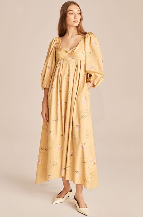 Puffed Sleeve Dress, Embroidered Silk Dresses, What Not To Wear, Rebecca Taylor Dress, French Terry Dress, Long Striped Dress, Feminine Wardrobe, Gauze Dress, Dress Images