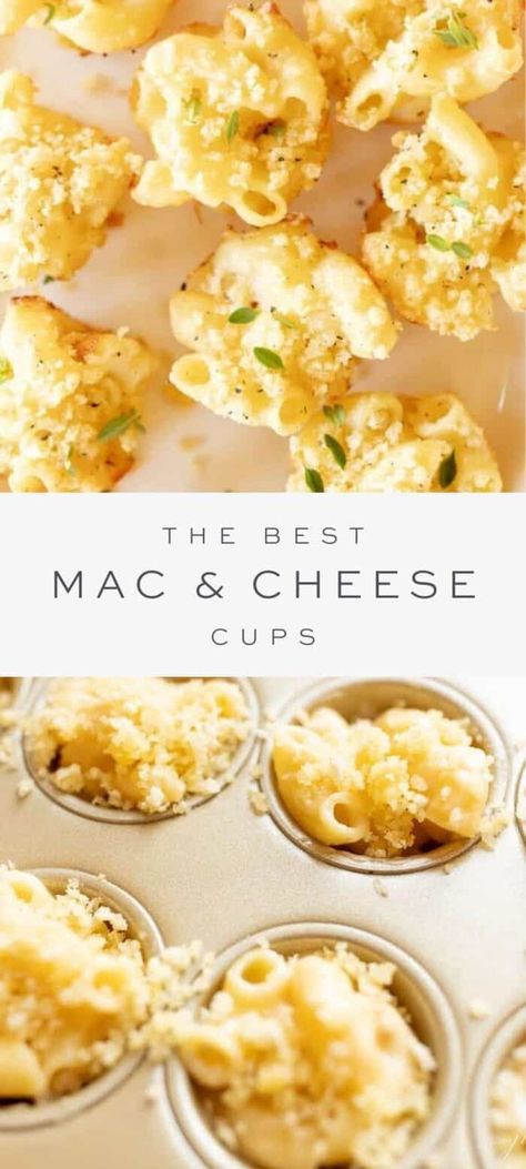 Mini Mac And Cheese Cups Appetizers, Mac And Cheese Mini Cups, Mac And Cheese Cups Party, Mac And Cheese Appetizers For Party, Hors Devours Appetizers Easy, Baby Shower Hors D’oeuvres, Holiday Party Hors D’oeuvres, Savory Hors D’oeuvres, Hors Doeuvres Easy