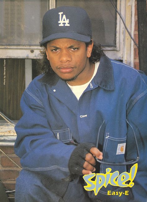 ' ETERNALEAZY ' | pinterest @luloldsoul 90s Fashion Men Outfits, Fashion Men Outfits, 90s Rappers Aesthetic, Jheri Curl, 90s Rappers, Rap Album Covers, Estilo Cholo, Eazy E, Hip Hop Classics