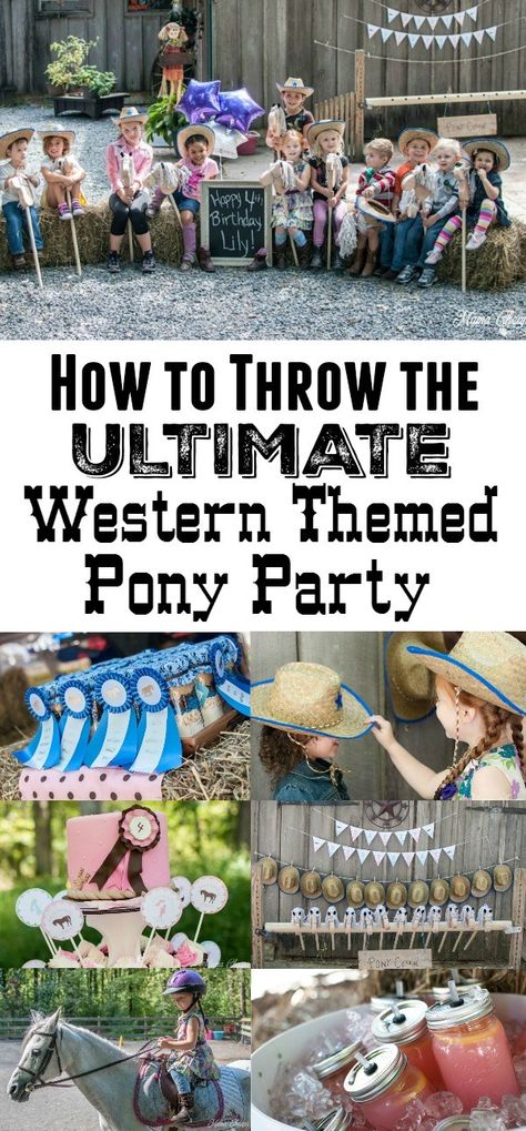 Western Birthday Party Games, Cowboy Party Activities, Western Party Games For Kids, Cowboy Games For Kids, Western Style Birthday Party, Horse Party Games, Diy Western Party Decorations, Pony Ride Birthday Party, Cowboy Party Games