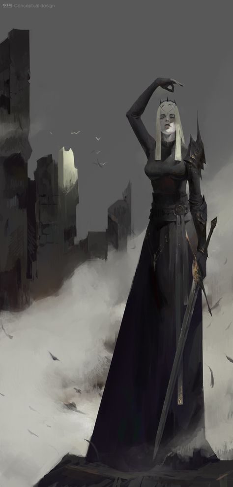 ArtStation - The raven queen, zhihui Su Raven Queen Dnd, The Raven Queen, Dark Queen, Raven Queen, The Raven, Fantasy Inspiration, Sci Fi Fantasy, Dnd Characters, Dark Fantasy Art