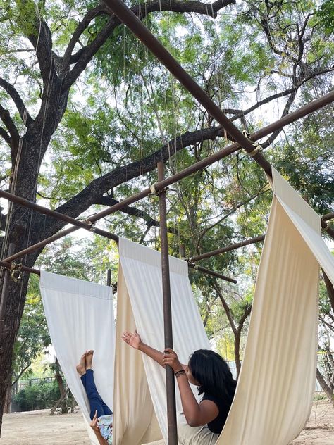 Hammock at CEPT University, Ahmedabad Nid Ahmedabad Campus, Cept University Ahmedabad, Nid Ahmedabad, Ahmedabad, Hammock, University, Outdoor Furniture, Outdoor Decor, Quick Saves