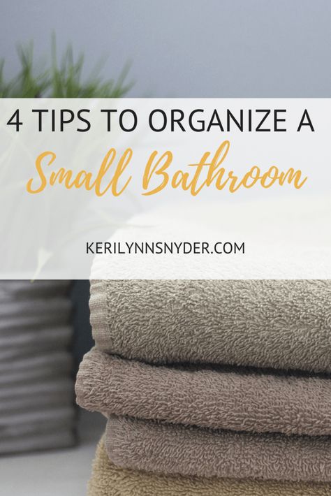 Organize Small Bathroom, Lifestyle Blogger Organize A Small Bathroom, Clutter Hacks, Tidy Tips, Small Bathroom Designs, Organized Bathroom, Nifty Crafts, Organizational Tips, Room Styling, Baskets Storage