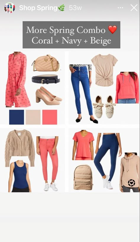 Dyt Type 3, Pink Capsule Wardrobe, Bright Spring Clothes, Dyt Type 1, Warm Spring Palette, Warm Spring Color Palette, True Spring Color Palette, Light Spring Palette, Warm Spring Outfits