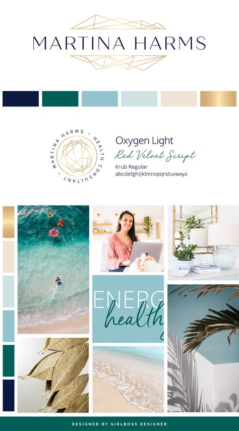 Brand Identity Ideas, Brand Board Inspiration Color Palettes, Branding Board Inspiration, Blue Branding Board, Coastal Branding, Branding Mood Board Inspiration, Sophisticated Branding, Brand Colors Inspiration, Brand Board Design