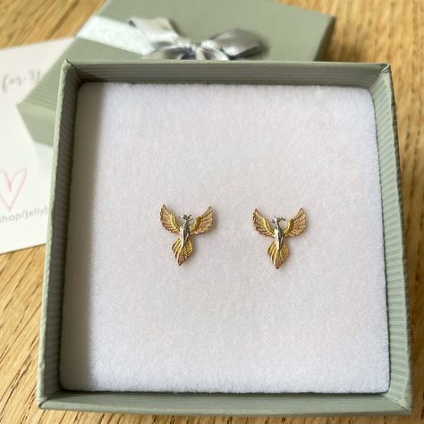 Mythical Bird, Mythical Birds, Rose Gold Plate, Phoenix Bird, Bird Earrings, Matching Necklaces, Earrings Sterling Silver, Jewelry Earrings Studs, Luxury Jewelry