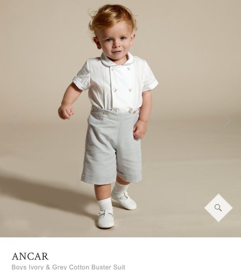 Baby Shopping List, Posh Clothing, White Cotton Shorts, Boys Formal Wear, Suits Show, Xmas Dress, Baby Ootd, Christening Outfit, Baby Fits