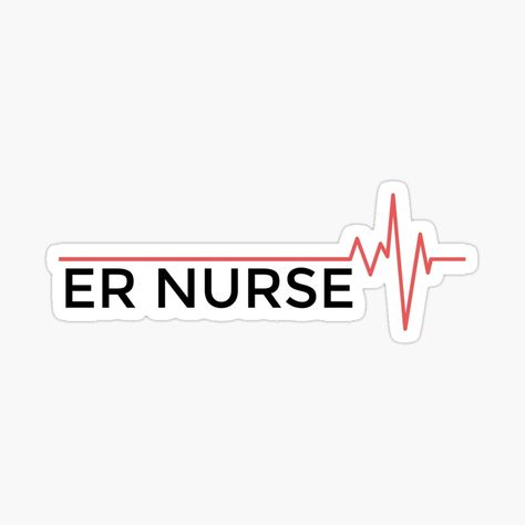 Heartbeat nurse sticker Ideal gift for emergency nurse appreciation, er nurse mom, er nurse dad and er nurse friend! ER NURSE gift Nursing Skills, Nursing Graduation Pictures, Emergency Nurse, Nurse Mom, Nurse Aesthetic, Nurse Stickers, Emergency Nursing, Work Friends, Er Nurse