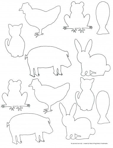 Free printable farm animal silhouette templates. Fun for kids to color or transform into any craft or art project. #printable #animal #coloringpages #template Farm Animals Pictures, Animal Cutouts, Animal Templates, Farm Paintings, Silhouette Template, Shape Templates, Printable Animals, Animal Silhouette, Shadow Puppets