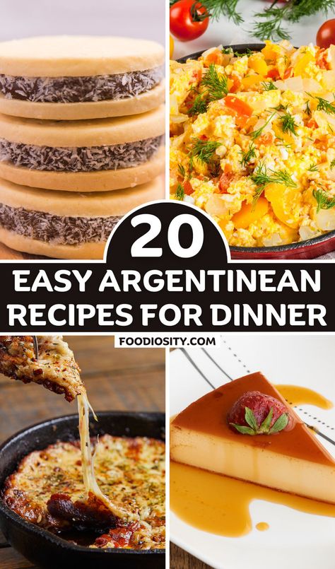 This collection of 20 Argentinean recipes offers a journey through the flavors and traditions of Argentina’s rich culinary landscape. From the communal ritual of Asado to the indulgent sweetness of Dulce de Leche Pancakes, each recipe reflects the diversity, cultural heritage, and culinary creativity that define Argentine cuisine. Argentine Recipes, Argentina Food, Argentinian Food, Special Occasion Food, Recipes For Dinner, Easy Dishes, Food Facts, Grilled Meat, Cultural Heritage