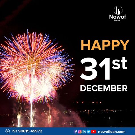 2021 is about to end, let's say a hearty goodbye to it and hope for the New Year to be even more exciting and special for us. Happy 31st December! #yearend #2021 #31December2021 #HappyYearEnd #nowofloan.com Good Morning Year End, December Scriptures, Sweet Good Morning Images, 31st December, 31 December, Good Morning Images Download, New Year Postcard, Business Loan, Greetings Quotes