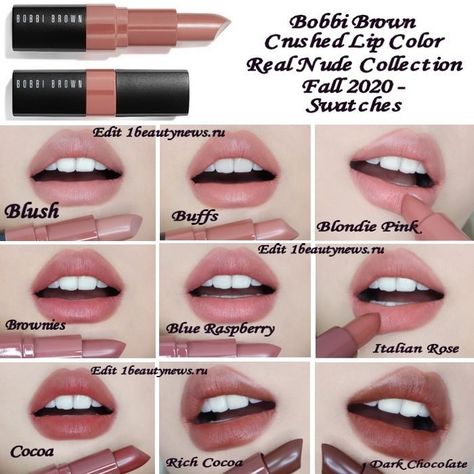 Crushed Lip Color Bobbi Brown, Bobby Brown Crushed Lip Color, Bobbi Brown Crushed Lip Color Swatch, Bobbi Brown Lipstick Swatches, Bobbi Brown Crushed Lip Color, Bobbi Brown Lipstick, Lip Color Lipstick, Chic Makeup, Lip Makeup Tutorial