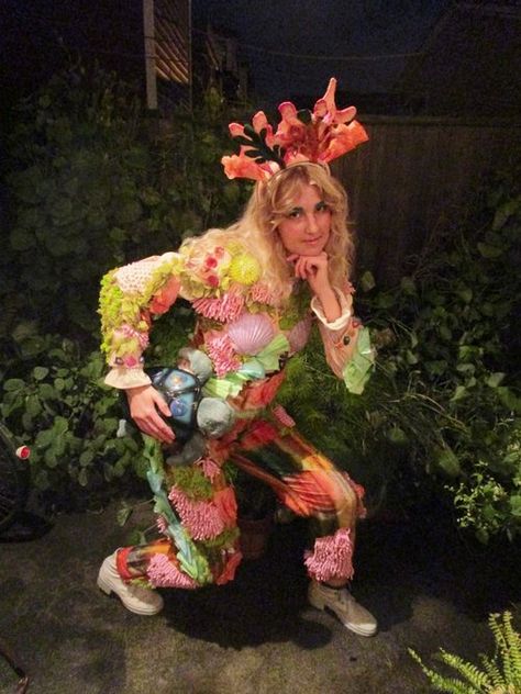 Coral Reef Costume, Coral Costume, Clown Photos, Under The Sea Decorations, Mardi Gras Costumes, Sea Decor, Holiday Costumes, Onesie Pajamas, Costume Diy