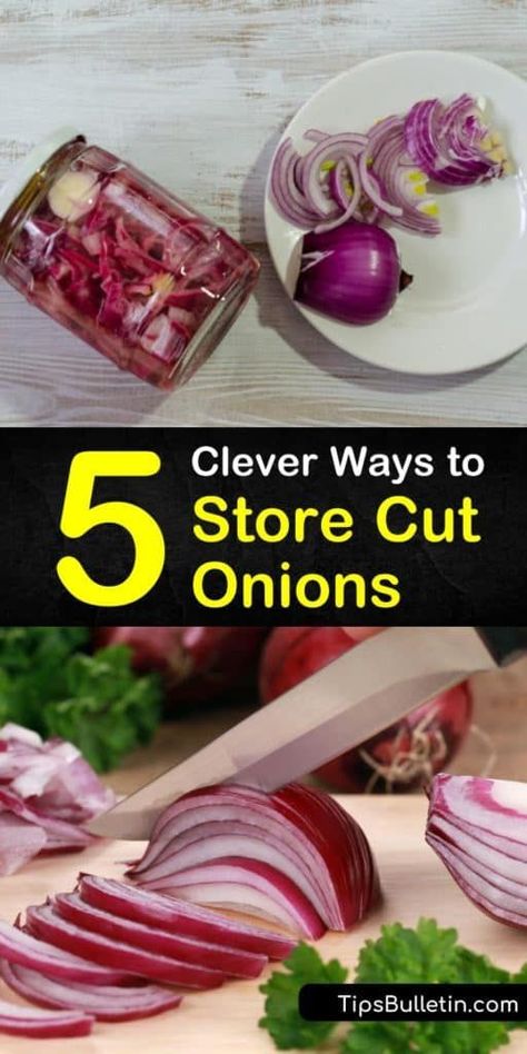 Discover the secret to keeping cut onions fresh. Our guide shows you how to store cut onions in a sealed container or plastic bag so they stay fresh and delicious. You’ll never have to go without onions in a meal again. #onions #store #cutonions #onionstorage How To Preserve Red Onions, How To Preserve Onions, Storing Onions, Freezing Leftovers, How To Cut Onions, Onion Storage, Storing Vegetables, Storing Fruit, Vegetable Benefits