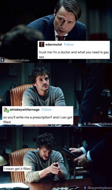 Hanibal Lector X Will Fanart, Hannibal X Will, Hannibal Funny Pics, Bottom Hannibal, Hannigram Memes, Hannibal Funny Tumblr, Hannibal Memes Funny, Hannibal Meme, Hannibal Lecter Series