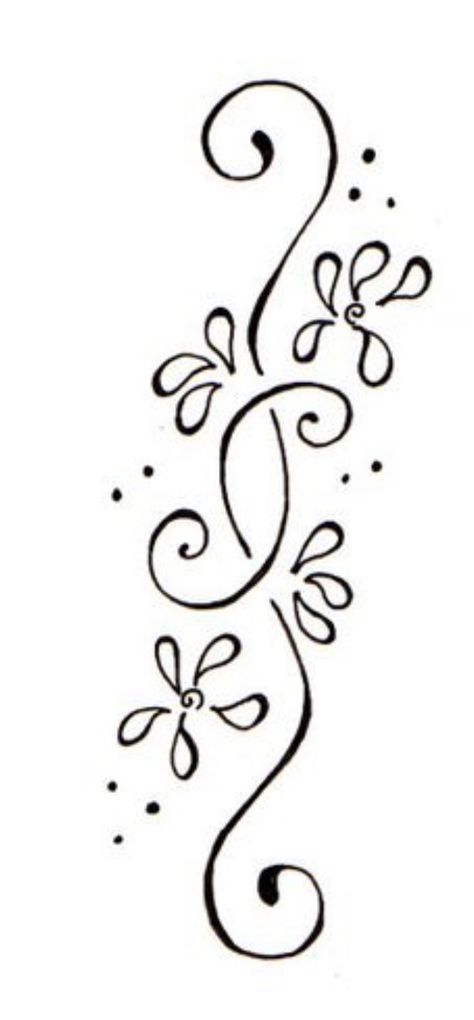 Henne Tattoo, Flower Tattoo On Side, Cute Henna Tattoos, Small Henna, Henna Inspired Tattoos, Cute Henna, Tato Henna, Simple Henna Tattoo, Japanese Tattoos