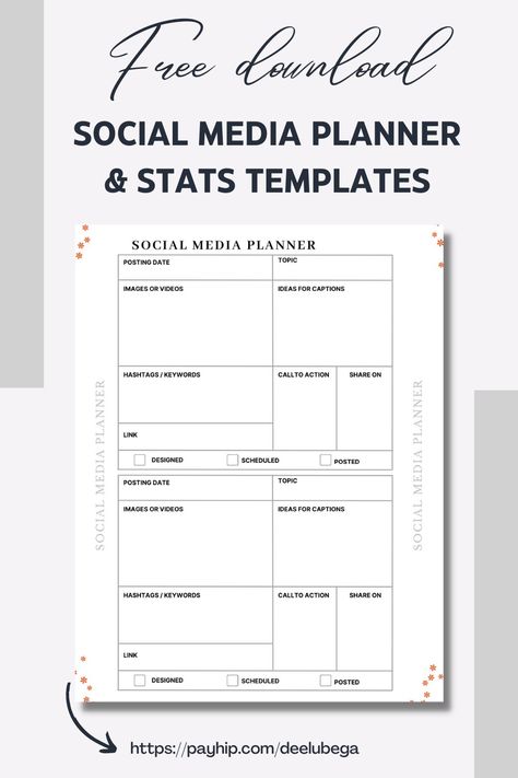 A social media planner templates free for download Social Media Planner Template Free, Planner Template Free Download, Social Media Schedule Template, Free Printable Weekly Planner Template, Content Planner Template, Planner Template Free, Social Media Planner Template, Student Daily Planner, Social Media Planner Printable