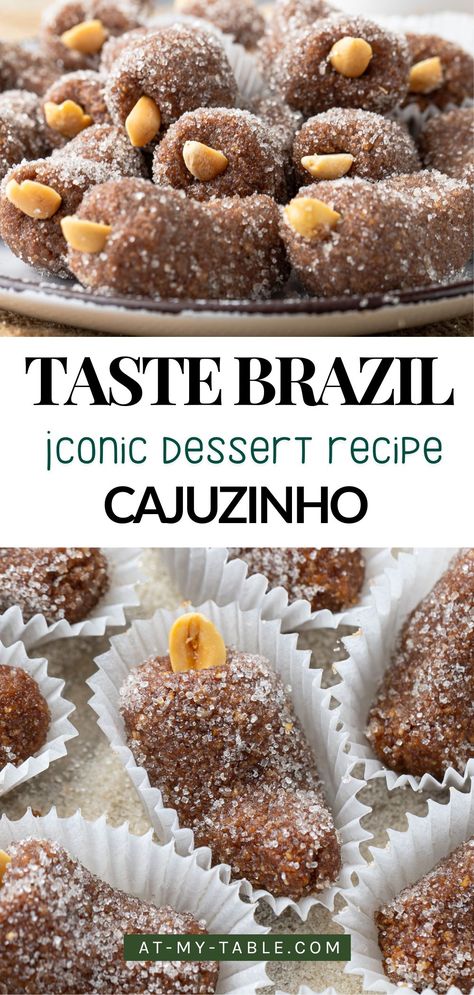 Want to experience a taste of Brazil at your next party? This authentic Cajuzinho recipe brings the iconic flavors of roasted peanuts and a chewy, nutty texture. Naturally gluten-free with a dairy-free option, this simple treat is ready in 30 minutes and perfect for festive occasions. Dairy Free Options, Easy Treats, Chocolate Cinnamon, Roasted Peanuts, Vegan Dessert Recipes, Decadent Chocolate, Party Desserts, Chocolate Treats, Vegetarian Chocolate