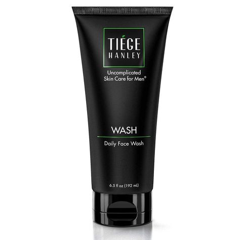 Tiege Hanley Daily Face Wash for Men (WASH) | Gently Removes Dirt, Grime & Excess Oil | Feel Cleansed & Refreshed | Fragrance Free | Dry or Sensitive Skin | 6.5 Ounces Face Wash For Men, Mens Face Wash, Men Skin Care, Men Skin Care Routine, Daily Face Wash, Best Face Wash, Skin Care System, Skin And Hair Care, Facial Cleansers