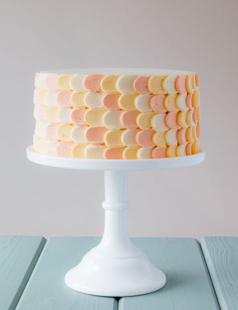 yuzu citrus cake! Cool Cake Decorating, Yuzu Citrus, Scalloped Cake, Joy Cho, Citrus Cake, Petal Cake, Oh Joy, Beautiful Cake, In Another Life