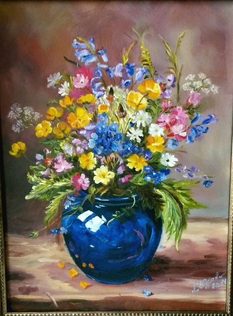 Flower Vase Art Painting, Acrylic Vase Painting, June Painting Ideas, Flowers In Vases Paintings Acrylic, Flowers In Vase Painting Watercolor, Flower In A Vase Painting, Flowers In Vase Painting Acrylic Easy, Flowers In A Pot Painting, Paintings Of Flowers In Vases