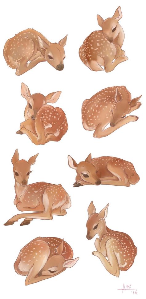 White Tailed Deer Drawing, Deer Illustration Cute, Deer Art Illustration, Fawn Drawing, Deer Drawings, Fawn Tattoo, Tier Tattoo, Deer Drawing, Deer Tattoo