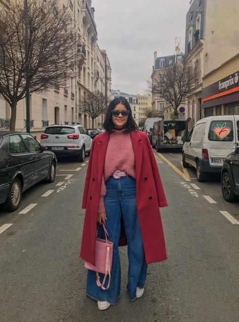 Colorful Winter Outfits, Skandinavian Fashion, Neue Outfits, Looks Street Style, Red Coat, Mode Inspo, Colourful Outfits, Mode Inspiration, Winter Fashion Outfits