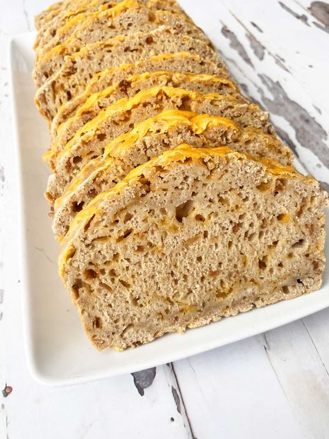 Onion Soup Bread, Cheddar Bread Recipe, Soup Bread, Cheddar Bread, Plain Bread, Soup Mixes, Onion Soup Mix, Delicious Bread, Peanut Free