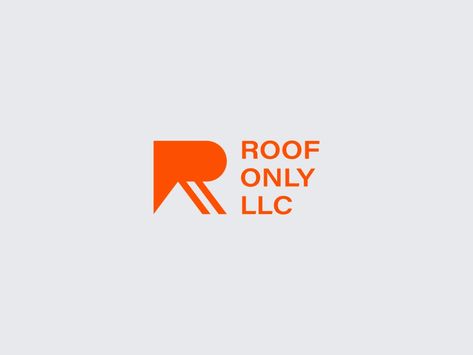 Roof Only LLC - Lettermark R Logo Design Concept by Faikar | Logo Designer on Dribbble R House Logo, Roofer Logo, Roof Logo Design, Roofing Company Logos, Roof Logo, R Logo Design, Roofing Logo, Logo Design Concept, R Logo