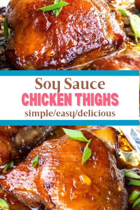 Chicken Thigh Soy Sauce Recipe, Asian Chicken Marinade Baked, Soya Sauce Marinade Chicken, Chicken Thigh Recipes Soy Sauce, Chicken Marinade With Soy Sauce, Soy Marinade For Chicken, Chinese Chicken Marinade Recipes, Chinese Soy Sauce Chicken, Soy Sauce Marinade For Chicken