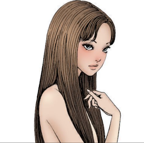 Tomie Colored Manga, Tomie Colored, Coquette Gloomy, Lana Aesthetic, Colored Manga, Junji Ito, Angel, Hair