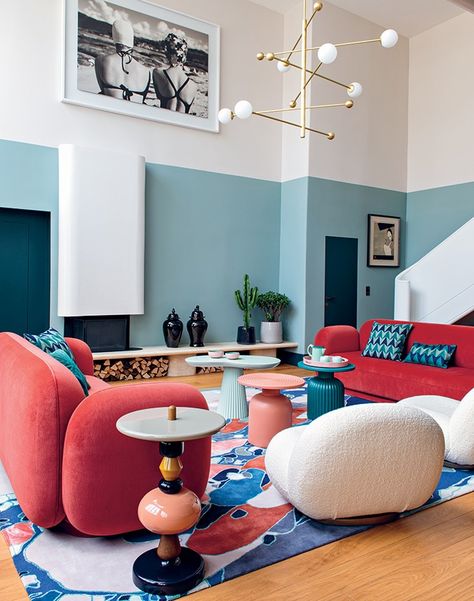 Italian Apartment, White Oak Table, Stunning Homes, Timber Shelves, Pastel House, New York Apartment, Spark Joy, Pretoria, Art Architecture