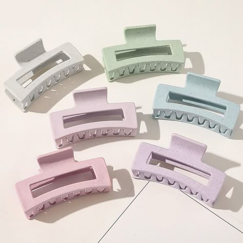 Frosted Hair, Geometric Hair Clip, Vintage Hair Clips, Hair Clamps, Hair Accessories Clips, Claw Hair Clips, Girly Accessories, Pastel Hair, Vintage Hair