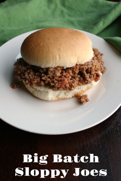 A big batch of sloppy joes is perfect for a party, family reunion or large gathering of any kind. This recipe is even better made in advance and is perfect reheated in a slow cooker or roaster. Dutch Oven Corned Beef, Joe Sandwich, Roaster Oven Recipes, Shredded Beef Sandwiches, Homemade Sloppy Joe Recipe, Sloppy Joes Sandwich, 5 Dinners, Canned Corned Beef, Homemade Sloppy Joes