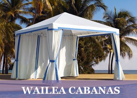 Engineered Cabanas - ResortCabanas.com Pool Cabana Diy, Pool Gazebo, Pool Cabanas, Backyard Shade, Wedding Lounge, Pool Cabana, Beach Cabana, Renovation Design, Windows Exterior