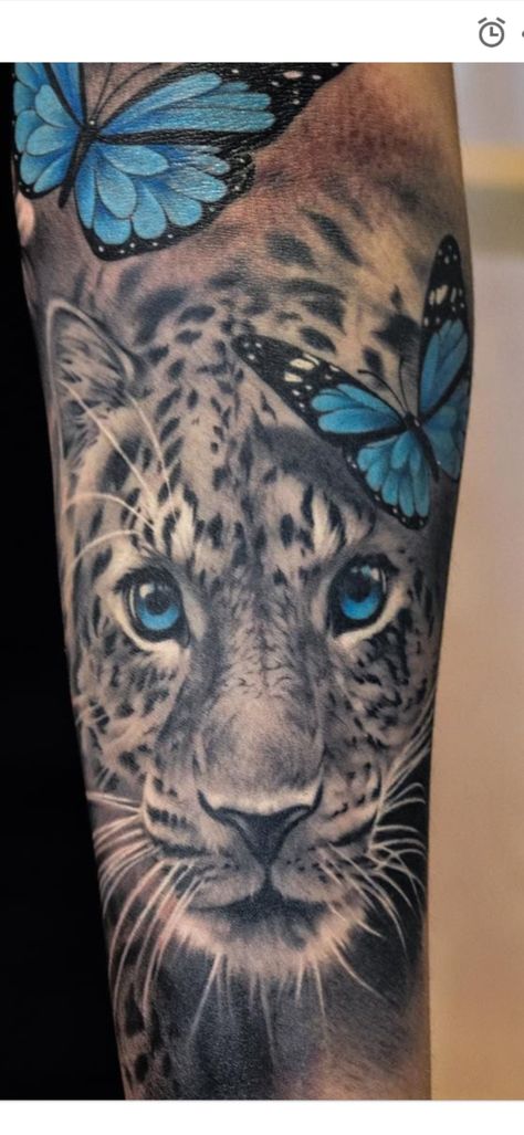 Cat Arm Tattoo, Cougar Tattoo, Tattoo Words, Big Cat Tattoo, Leopard Tattoos, Tattoo Meaning, Word Tattoos, Big Cat, Cat Tattoo