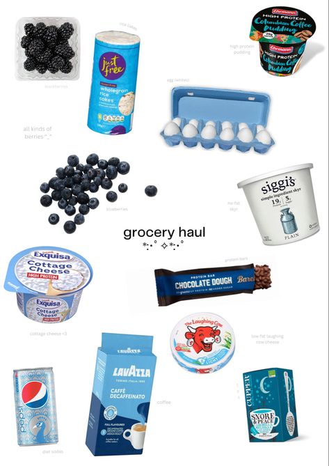 Grocery List Low Calorie, Low Calorie Grocery Haul, Low Calorie Recipes Aesthetic, Low Calorie Groceries, Low Cal Grocery List, Trail Mix Recipes Healthy, Grocery Haul Aesthetic, Wl Tips, Healthy Trail Mix Recipes